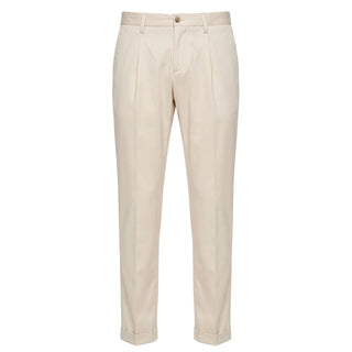 White Viscose Men Pants