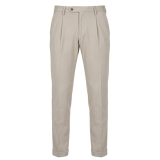 Beige Viscose Men Pant