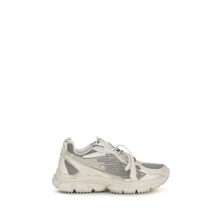 Beige Fabric Athletic Sneakers