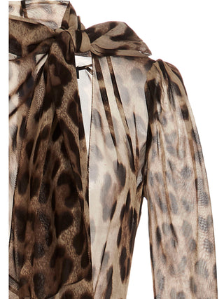 Brown Silk Casual Dress