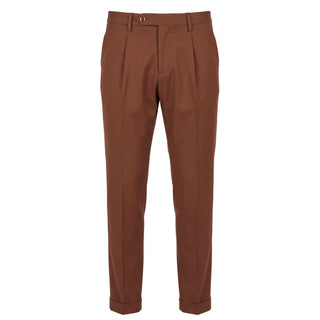 Brown Viscose Men's Pant