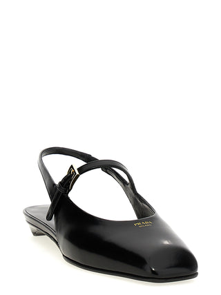 Black Calfskin Ballet Flats