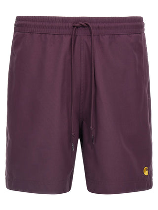 Purple Polyester Shorts