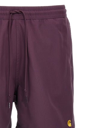Purple Polyester Shorts