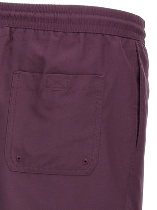Purple Polyester Shorts