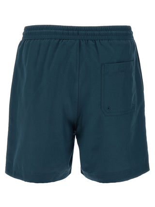 Blue Polyester Shorts