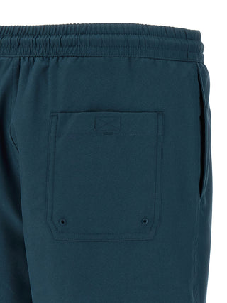 Blue Polyester Shorts
