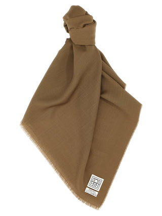Brown Virgin Wool Foulard