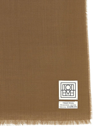 Brown Virgin Wool Foulard