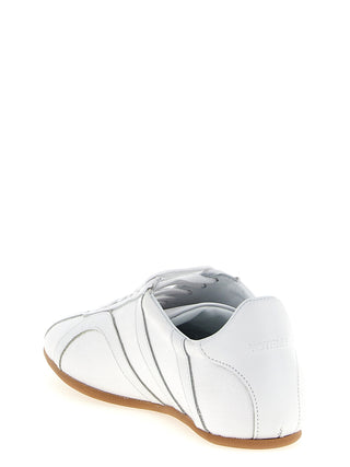 White Recycled Cotton Low Top Sneakers