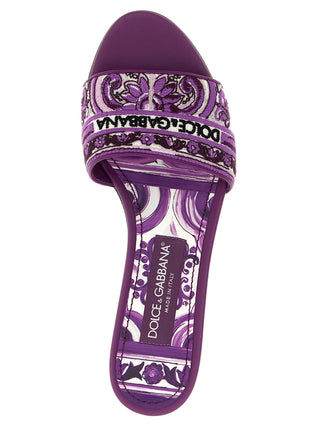 Purple Cotton Slides