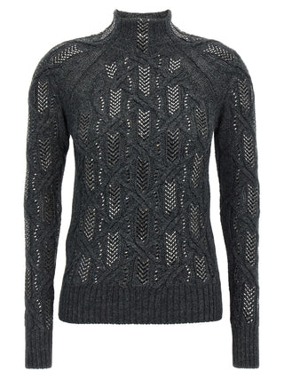 Gray Virgin Wool Cardigan