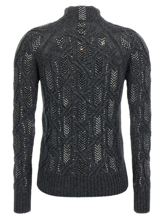 Gray Virgin Wool Cardigan