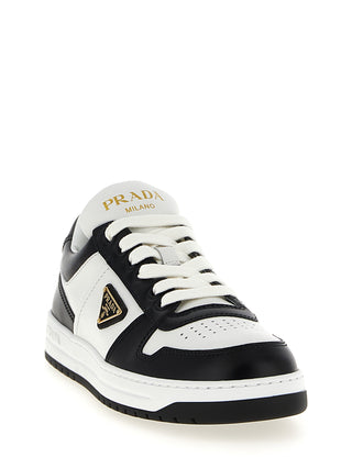 Bicolor Calfskin Low Top Sneakers