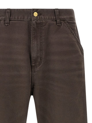 Brown Organic Cotton Casual Pants