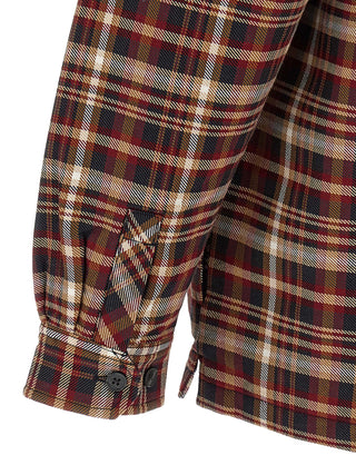 Red Cotton Pattern Shirt