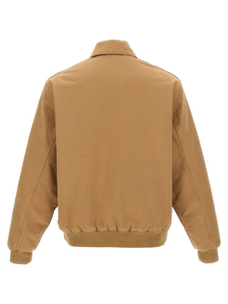 Beige Cotton Full-Length Jacket