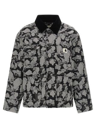 Gray Cotton Full-Length Jacket
