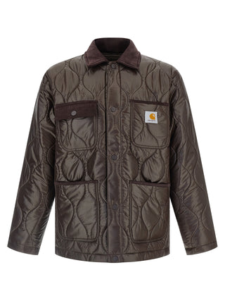 Brown Polyester Shell Jacket