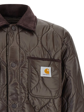 Brown Polyester Shell Jacket