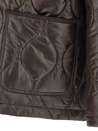 Brown Polyester Shell Jacket