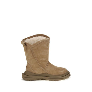 Brown Suede Leather Ankle Boots