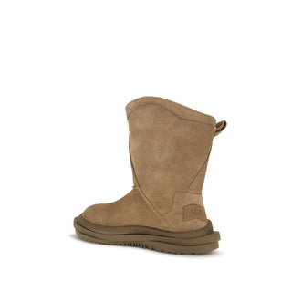 Brown Suede Leather Ankle Boots
