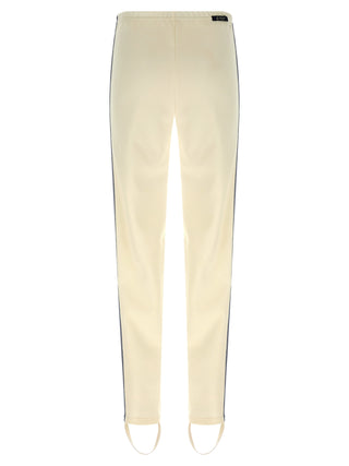 White Polyester Joggers (Workout Pants)