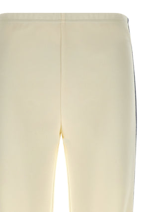 White Polyester Joggers (Workout Pants)
