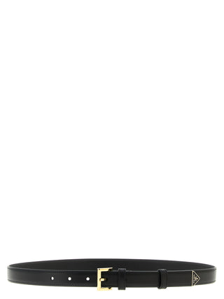 Black Calfskin Regular Belt