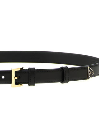 Black Calfskin Regular Belt