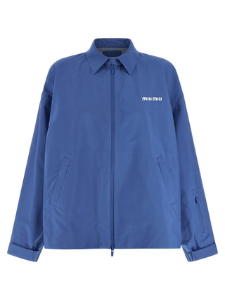 Blue Recycled Polyester Shell Jacket