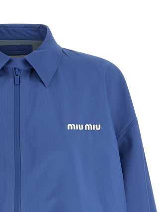 Blue Recycled Polyester Shell Jacket