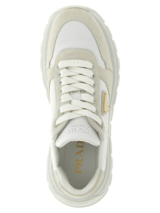 White Polyamide Athletic Sneakers
