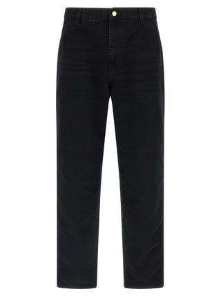 Black Organic Cotton Straight-Leg Jeans