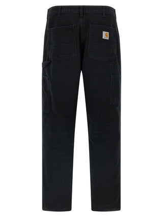 Black Organic Cotton Straight-Leg Jeans