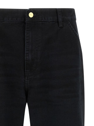 Black Organic Cotton Straight-Leg Jeans