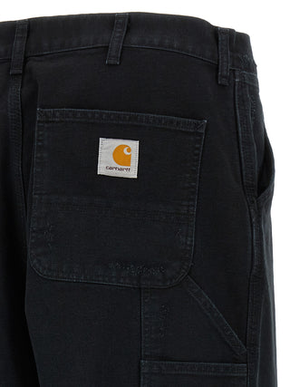 Black Organic Cotton Straight-Leg Jeans