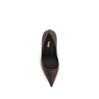 Brown Calf Leather Bos Taurus High Heel Pumps