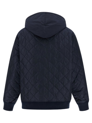 Blue Recycled Polyamide Bomber
