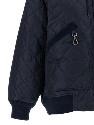 Blue Recycled Polyamide Bomber