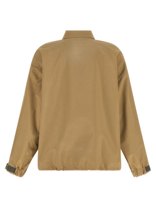 Beige Recycled Polyester Shell Jacket