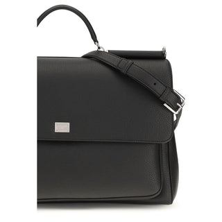 Black Calf Leather Bos Taurus Shoulder Bag