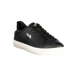 Black Polyester Men's Sneaker