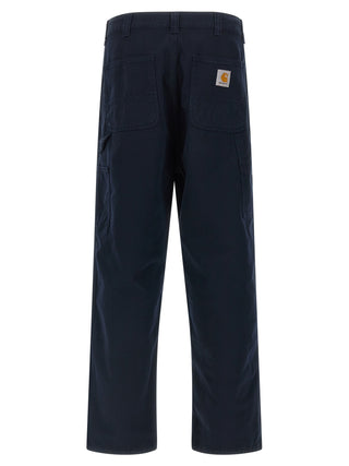 Blue Organic Cotton Casual Pants