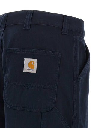 Blue Organic Cotton Casual Pants