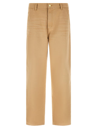 Brown Organic Cotton Casual Pants
