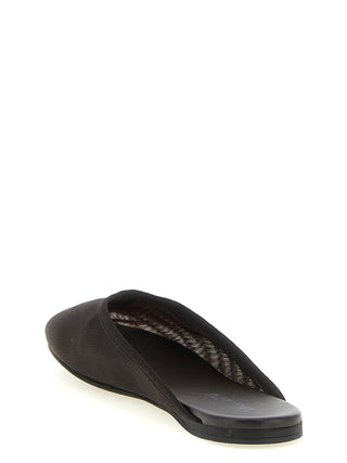 Black Recycled Polyester Flats