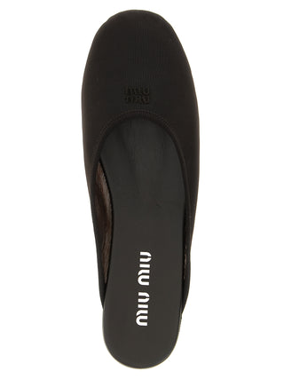 Black Recycled Polyester Flats