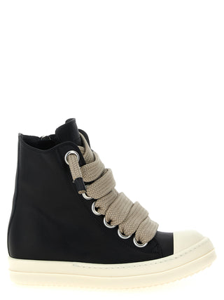 Bicolor Calfskin High Top Sneakers